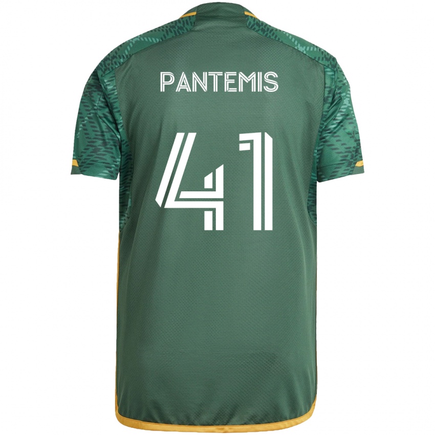 Criança Camisola James Pantemis #41 Green Orange Principal 2024/25 Camisa