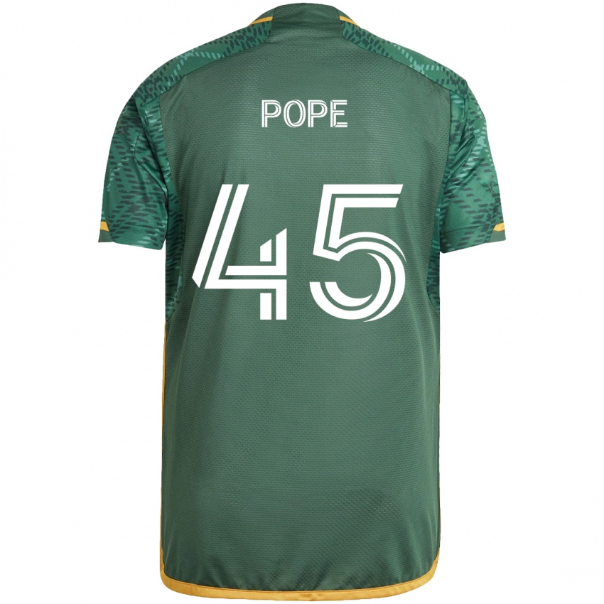 Criança Camisola Blake Pope #45 Green Orange Principal 2024/25 Camisa