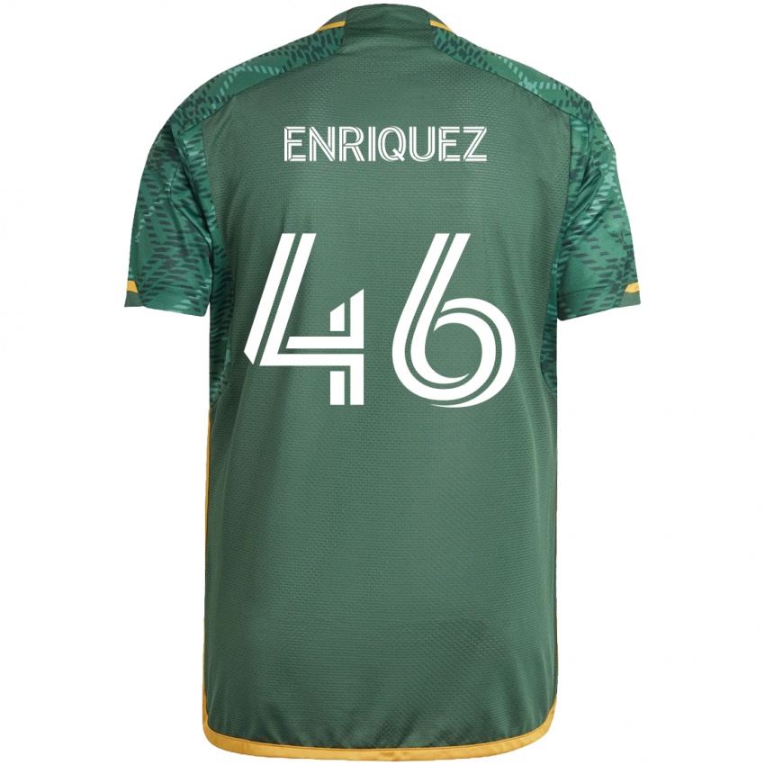 Criança Camisola Victor Enriquez #46 Green Orange Principal 2024/25 Camisa