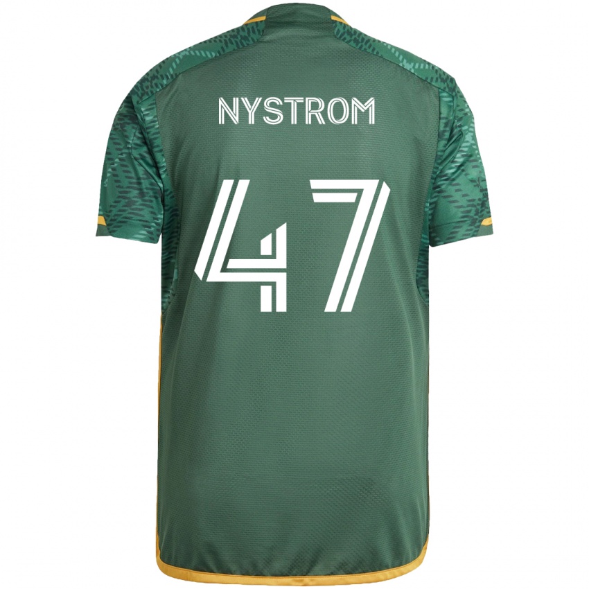 Criança Camisola Maximo Nystrom #47 Green Orange Principal 2024/25 Camisa