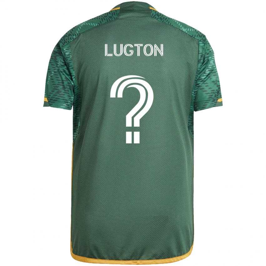 Criança Camisola Callum Lugton #0 Green Orange Principal 2024/25 Camisa