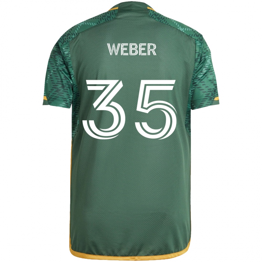 Criança Camisola Tristan Weber #35 Green Orange Principal 2024/25 Camisa