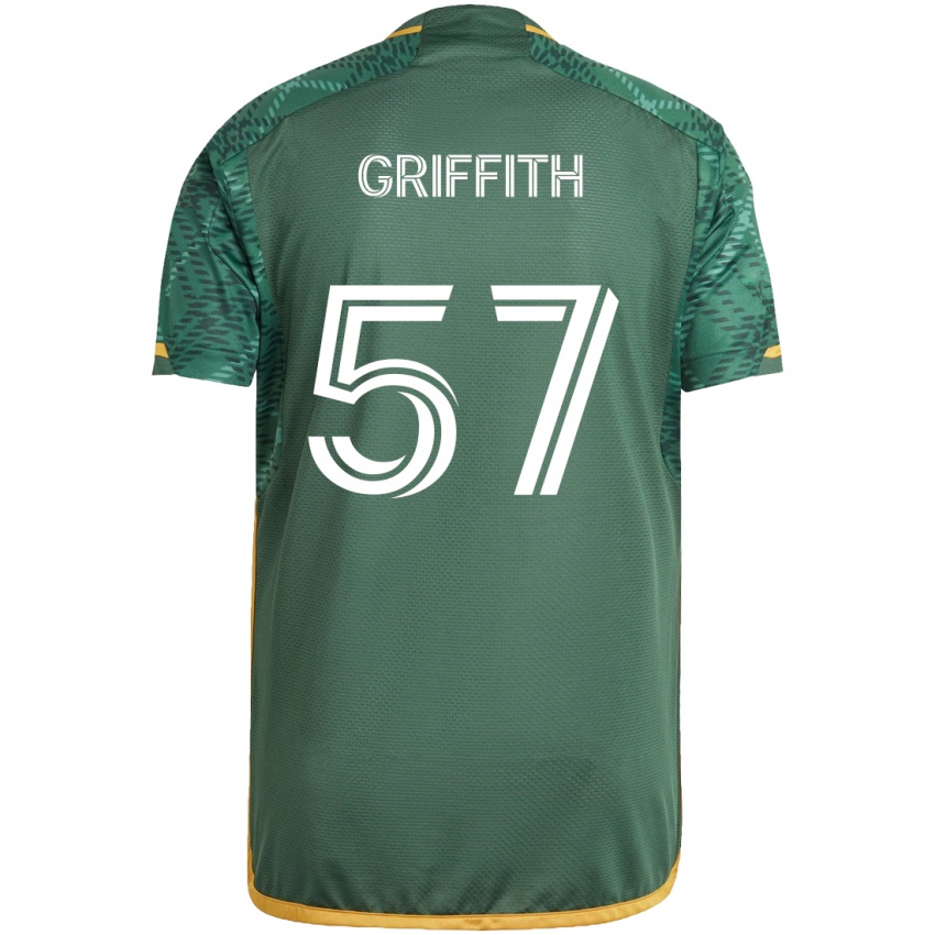 Criança Camisola Víctor Griffith #57 Green Orange Principal 2024/25 Camisa