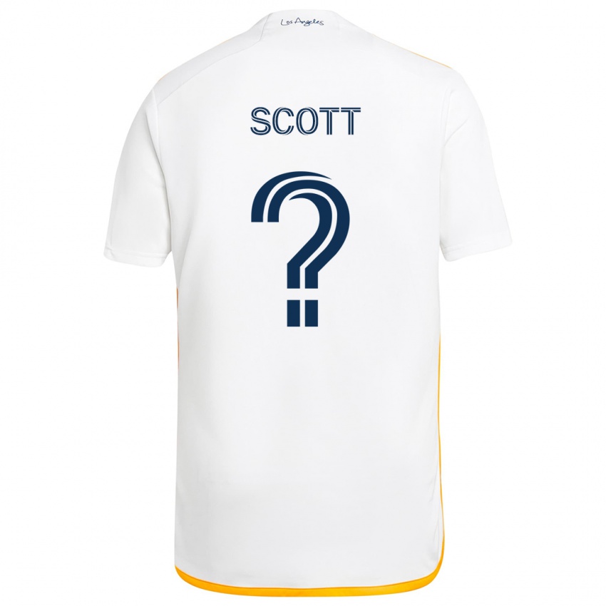 Criança Camisola Brady Scott #0 Branco Amarelo Principal 2024/25 Camisa