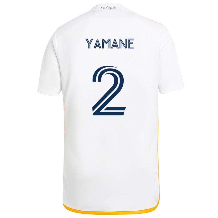 Criança Camisola Miki Yamane #2 Branco Amarelo Principal 2024/25 Camisa