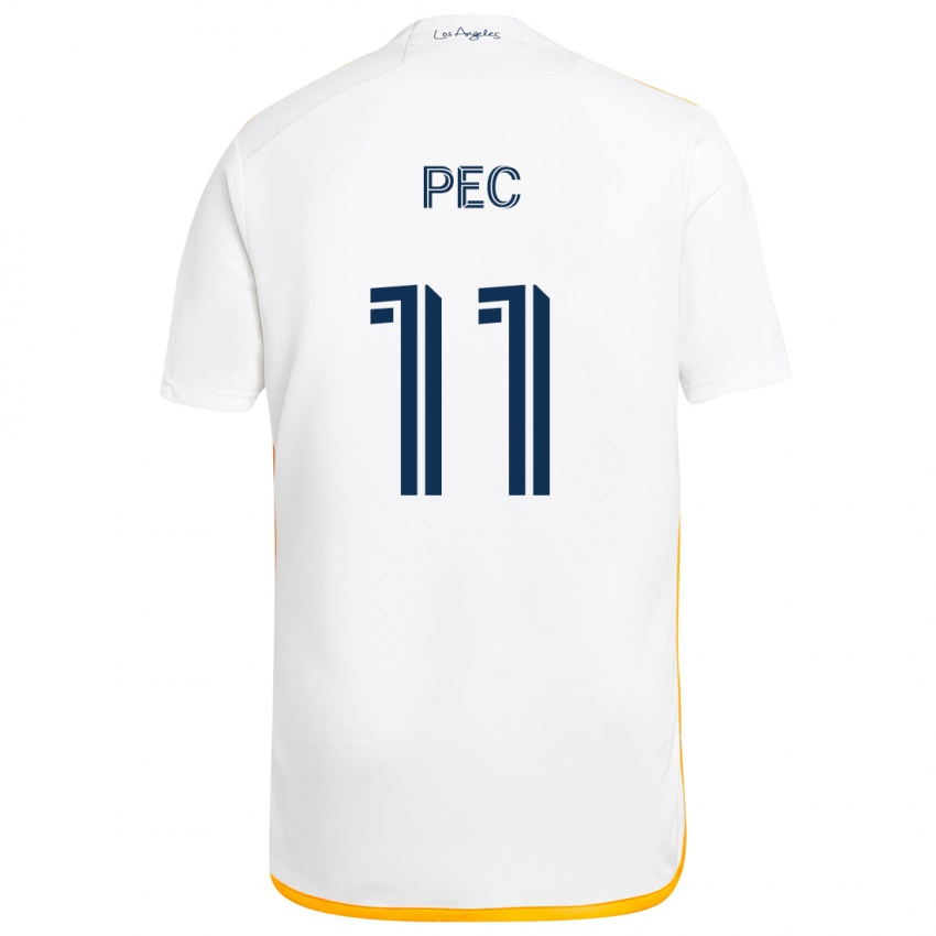 Criança Camisola Gabriel Pec #11 Branco Amarelo Principal 2024/25 Camisa