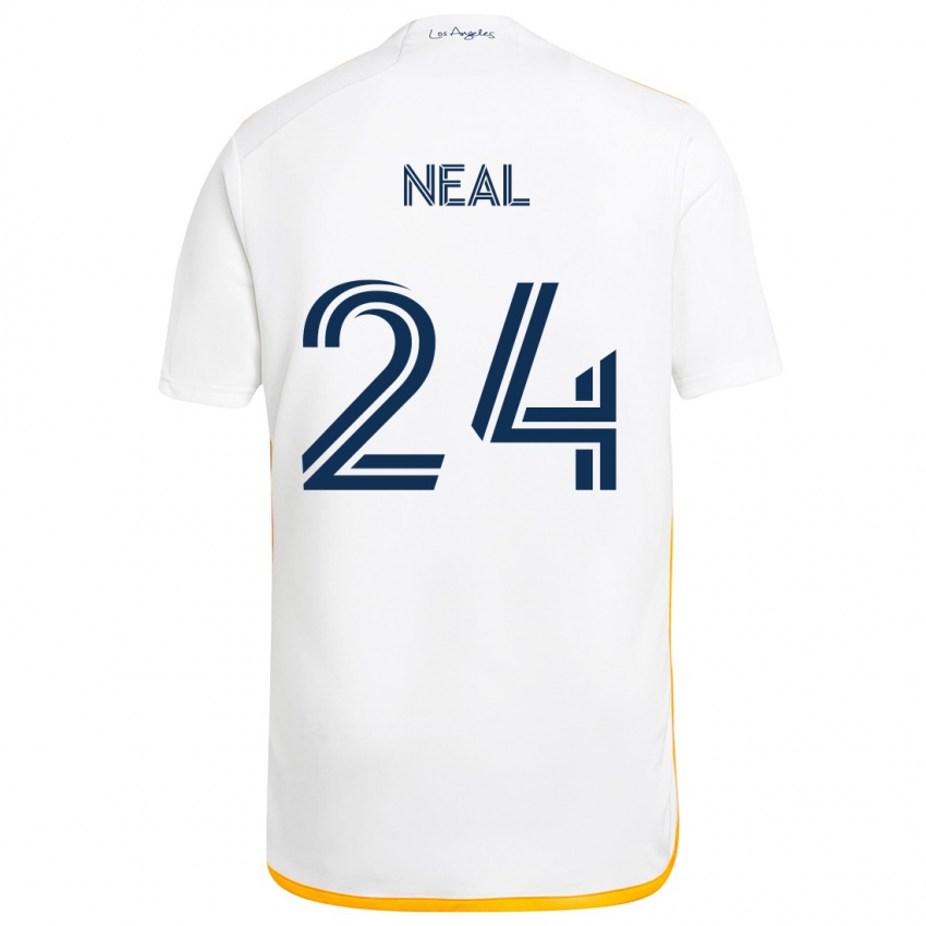 Criança Camisola Jalen Neal #24 Branco Amarelo Principal 2024/25 Camisa