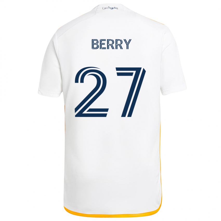 Criança Camisola Miguel Berry #27 Branco Amarelo Principal 2024/25 Camisa