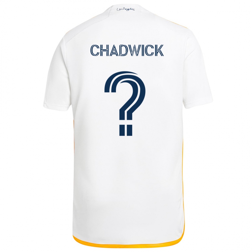 Criança Camisola Edward Chadwick #0 Branco Amarelo Principal 2024/25 Camisa