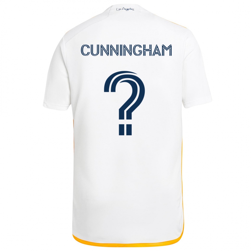 Criança Camisola Joaquin Cunningham #0 Branco Amarelo Principal 2024/25 Camisa