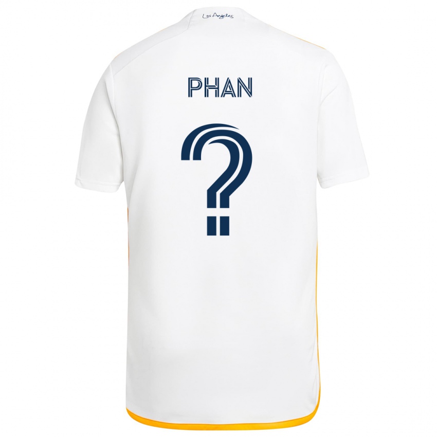 Criança Camisola Brett Phan #0 Branco Amarelo Principal 2024/25 Camisa