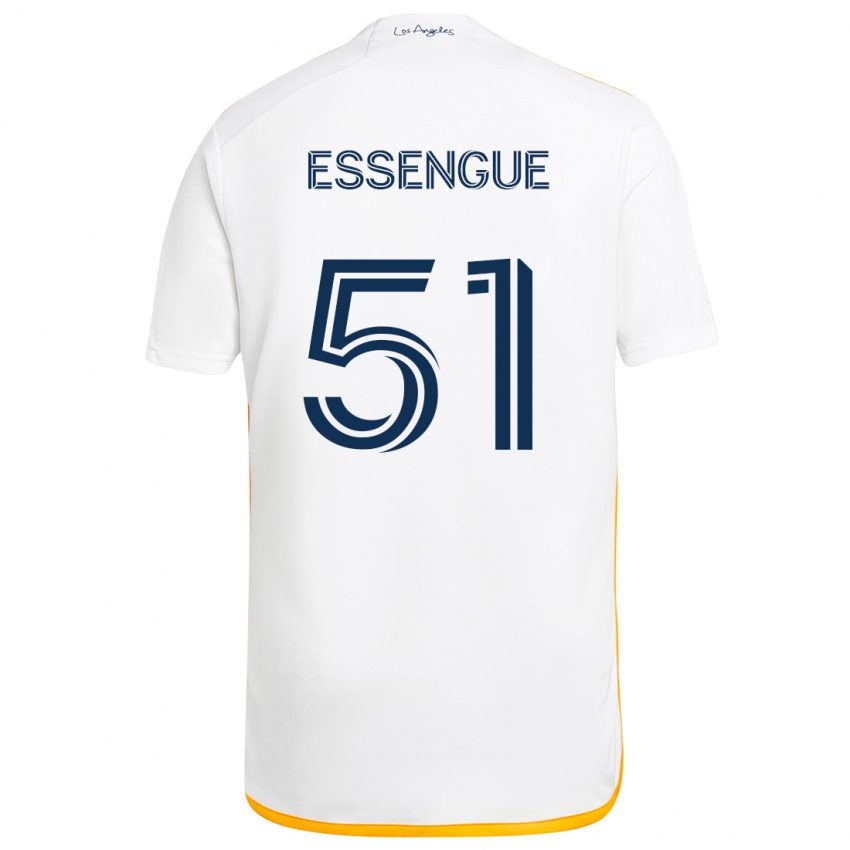 Criança Camisola Ascel Essengue #51 Branco Amarelo Principal 2024/25 Camisa