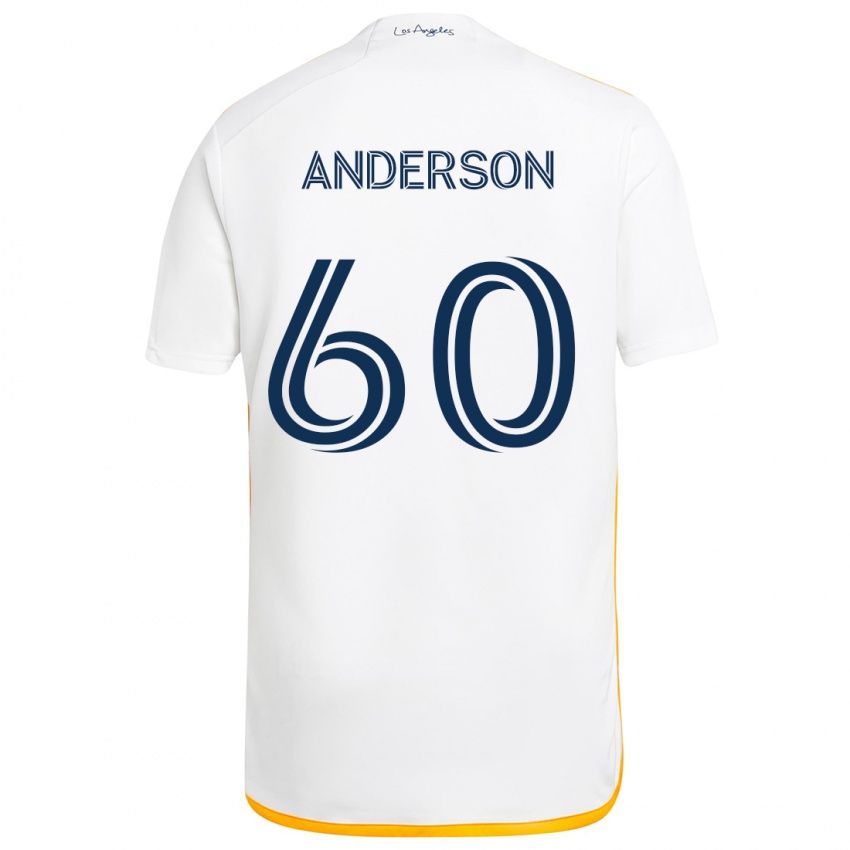 Criança Camisola Nolan Anderson #60 Branco Amarelo Principal 2024/25 Camisa