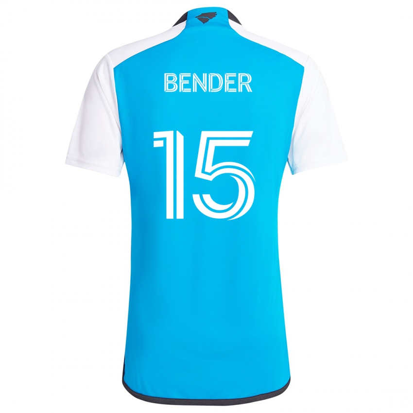 Criança Camisola Ben Bender #15 Branco Azulado Principal 2024/25 Camisa