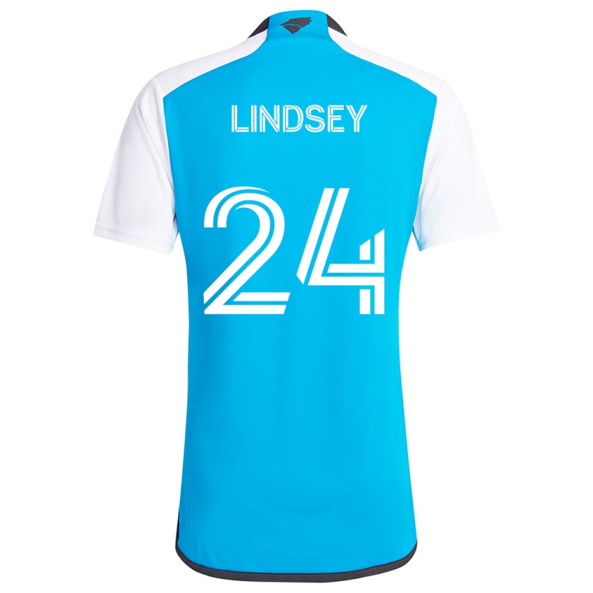 Criança Camisola Jaylin Lindsey #24 Branco Azulado Principal 2024/25 Camisa