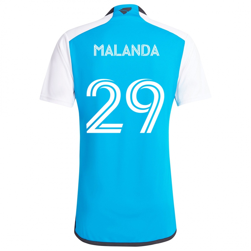 Criança Camisola Adilson Malanda #29 Branco Azulado Principal 2024/25 Camisa