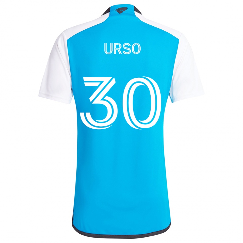 Criança Camisola Júnior Urso #30 Branco Azulado Principal 2024/25 Camisa