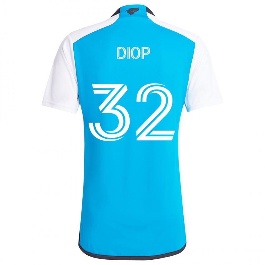 Criança Camisola Hamady Diop #32 Branco Azulado Principal 2024/25 Camisa