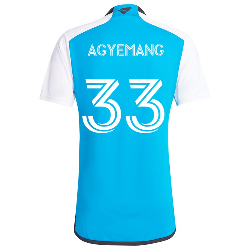 Criança Camisola Patrick Agyemang #33 Branco Azulado Principal 2024/25 Camisa