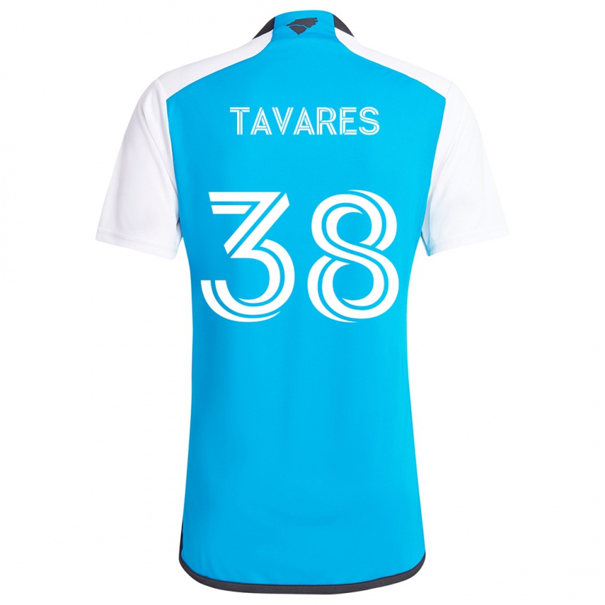 Criança Camisola Iuri Tavares #38 Branco Azulado Principal 2024/25 Camisa