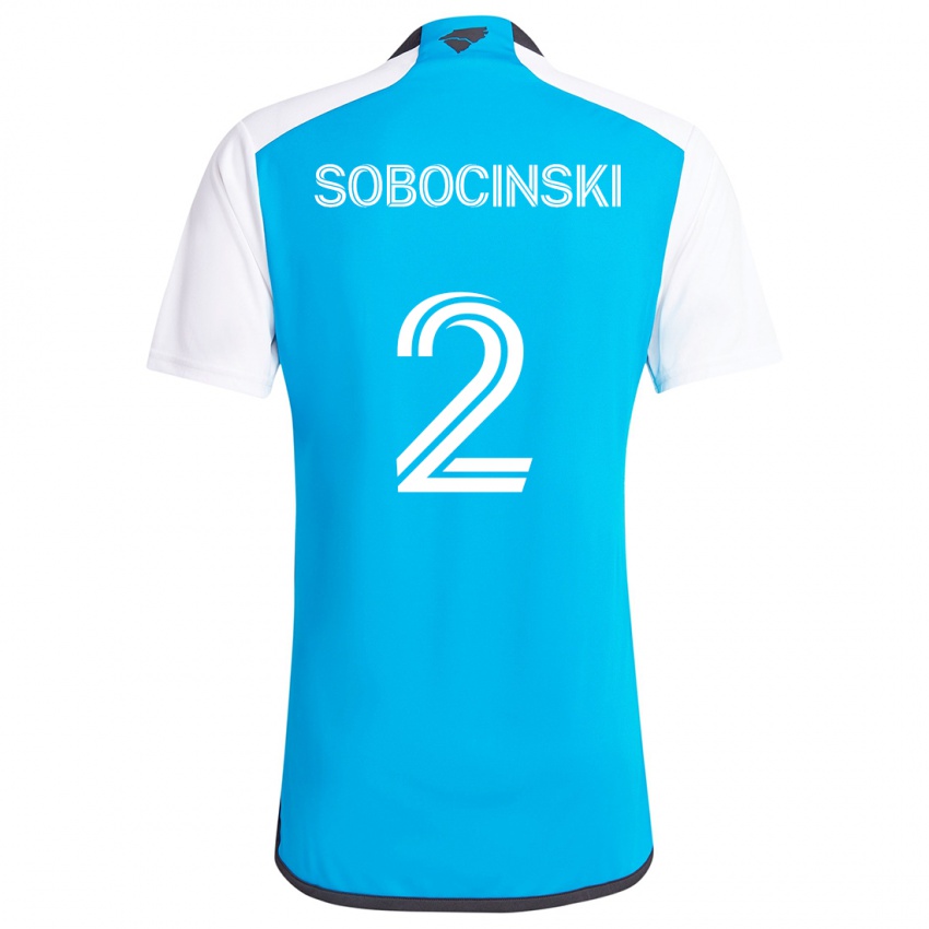 Criança Camisola Jan Sobocinski #2 Branco Azulado Principal 2024/25 Camisa