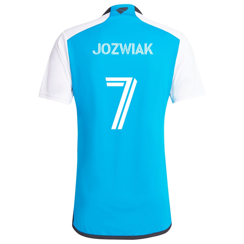 Criança Camisola Kamil Józwiak #7 Branco Azulado Principal 2024/25 Camisa