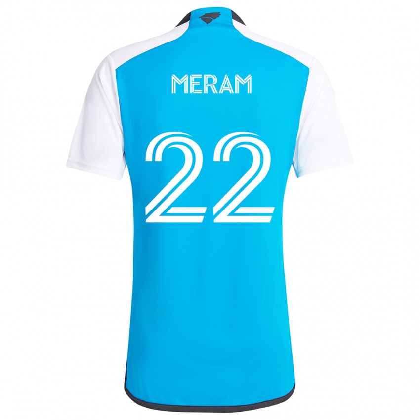 Criança Camisola Justin Meram #22 Branco Azulado Principal 2024/25 Camisa