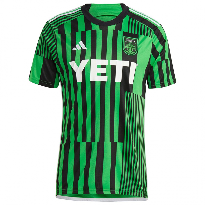 Criança Camisola Alfonso Ocampo-Chávez #87 Verde Preto Principal 2024/25 Camisa