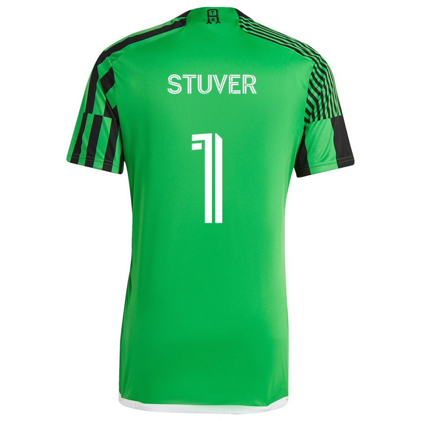 Criança Camisola Brad Stuver #1 Verde Preto Principal 2024/25 Camisa