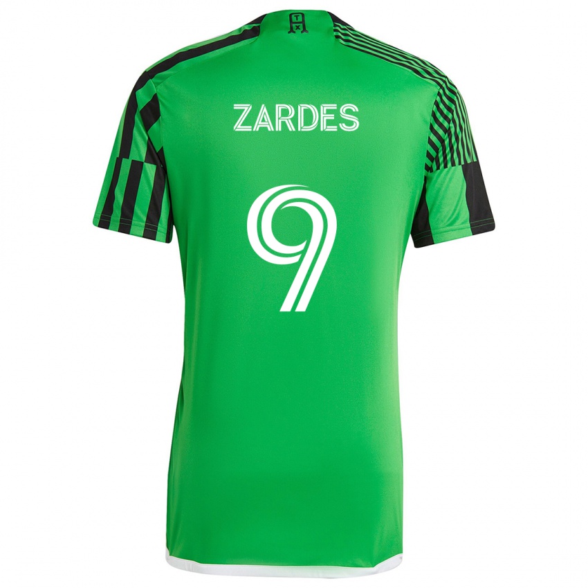 Criança Camisola Gyasi Zardes #9 Verde Preto Principal 2024/25 Camisa