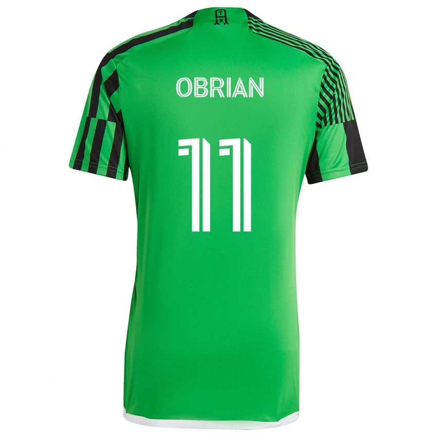 Criança Camisola Jáder Obrian #11 Verde Preto Principal 2024/25 Camisa