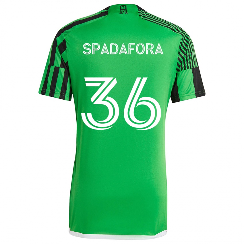 Criança Camisola Luke Spadafora #36 Verde Preto Principal 2024/25 Camisa