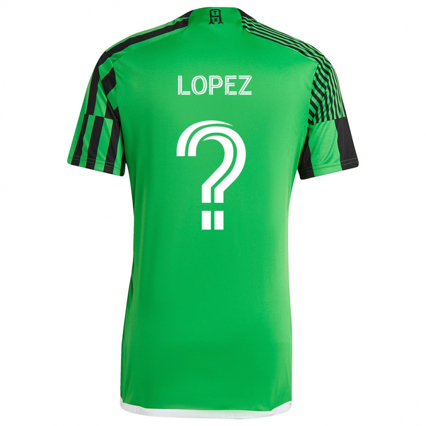 Criança Camisola Eric López #0 Verde Preto Principal 2024/25 Camisa