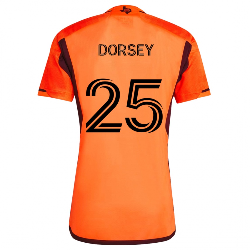 Criança Camisola Griffin Dorsey #25 Laranja Preto Principal 2024/25 Camisa