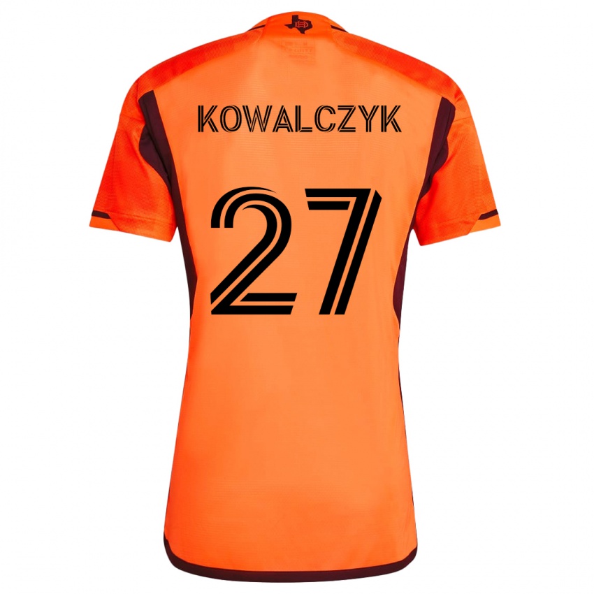 Criança Camisola Sebastian Kowalczyk #27 Laranja Preto Principal 2024/25 Camisa