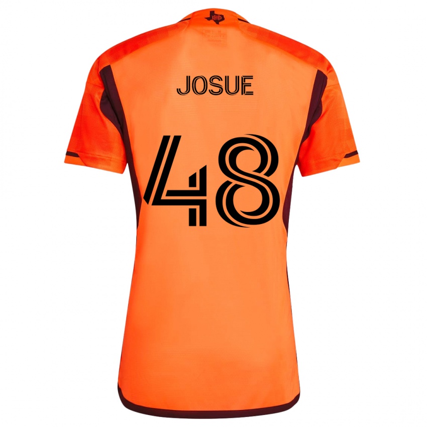 Criança Camisola Josué #48 Laranja Preto Principal 2024/25 Camisa