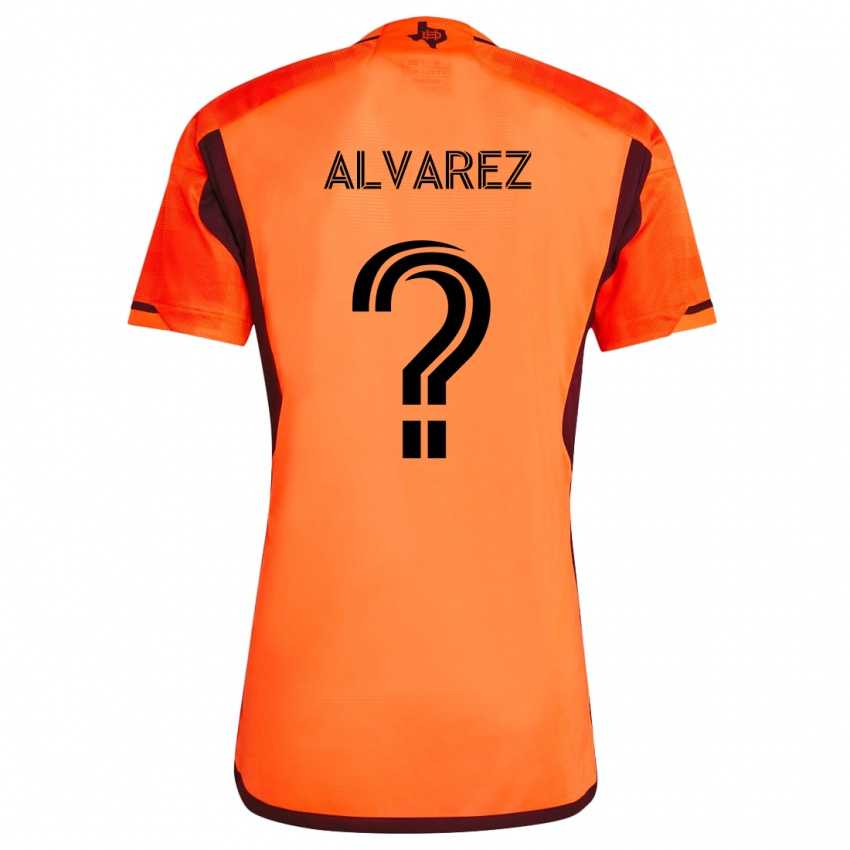 Criança Camisola Gianmarco Alvarez #0 Laranja Preto Principal 2024/25 Camisa