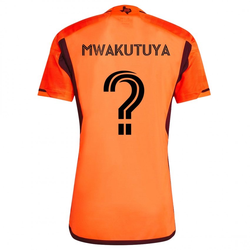 Criança Camisola Isaac Mwakutuya #0 Laranja Preto Principal 2024/25 Camisa