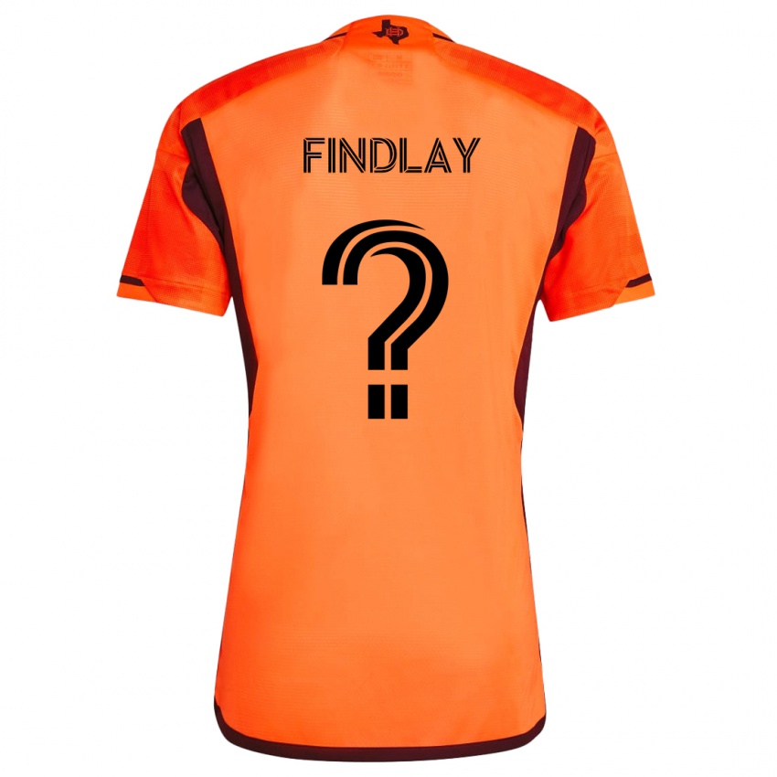 Criança Camisola Maddox Findlay #0 Laranja Preto Principal 2024/25 Camisa