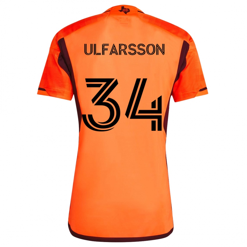 Criança Camisola Thor Úlfarsson #34 Laranja Preto Principal 2024/25 Camisa