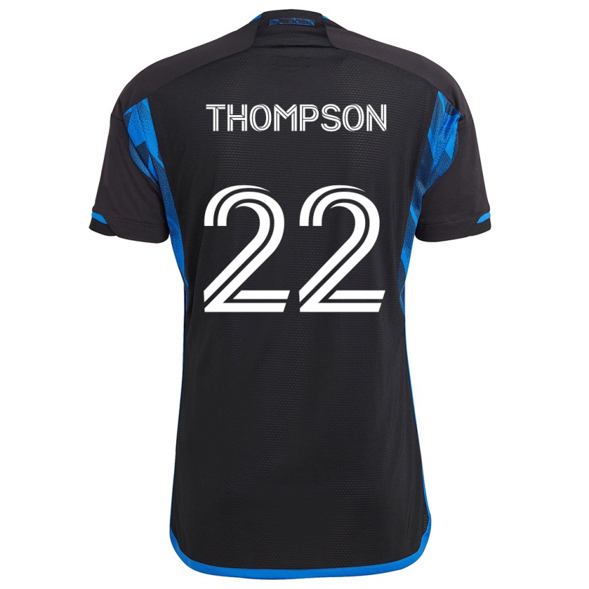 Criança Camisola Tommy Thompson #22 Azul Preto Principal 2024/25 Camisa