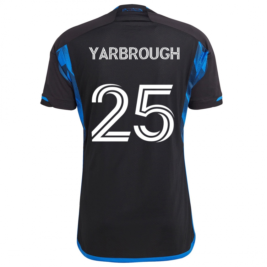 Criança Camisola William Yarbrough #25 Azul Preto Principal 2024/25 Camisa