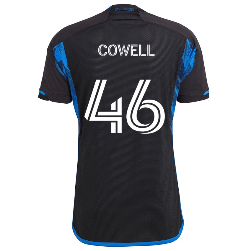 Criança Camisola Chance Cowell #46 Azul Preto Principal 2024/25 Camisa