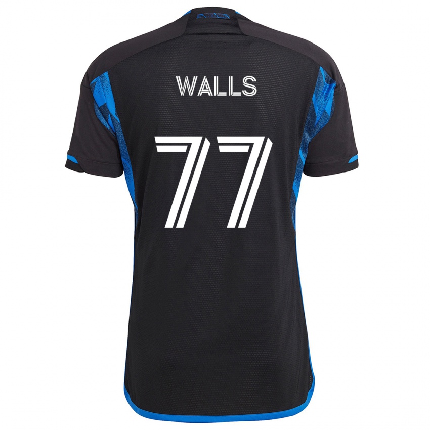 Criança Camisola Casey Walls #77 Azul Preto Principal 2024/25 Camisa