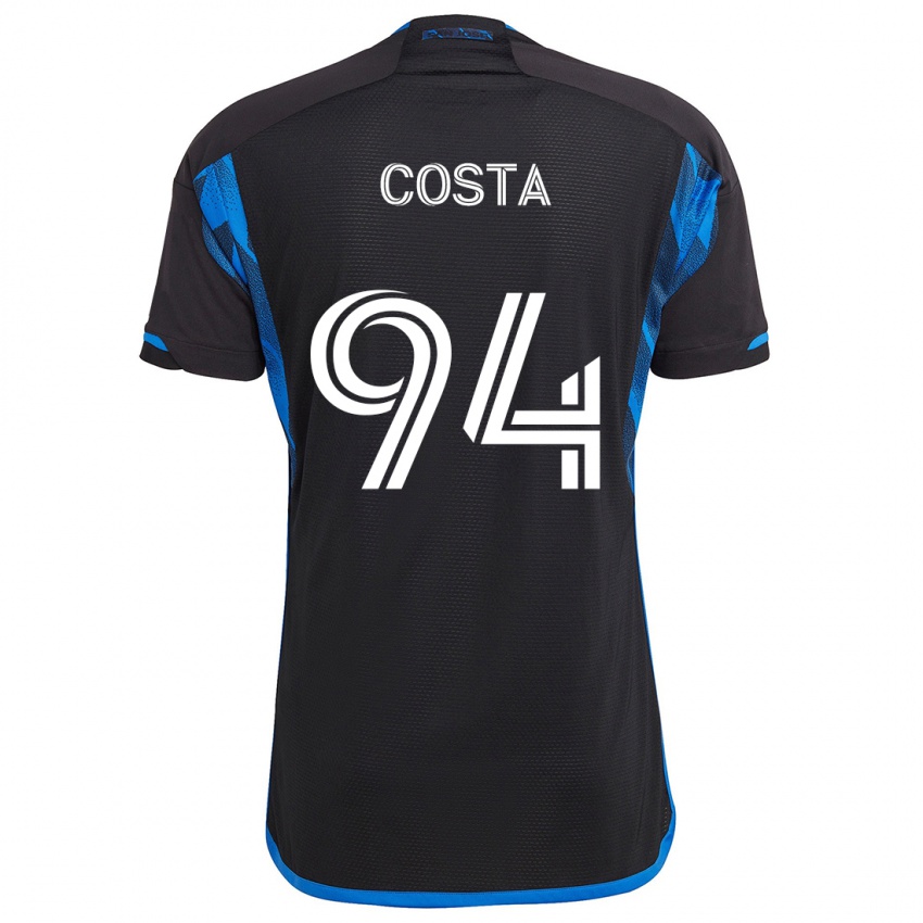 Criança Camisola Vítor Costa #94 Azul Preto Principal 2024/25 Camisa