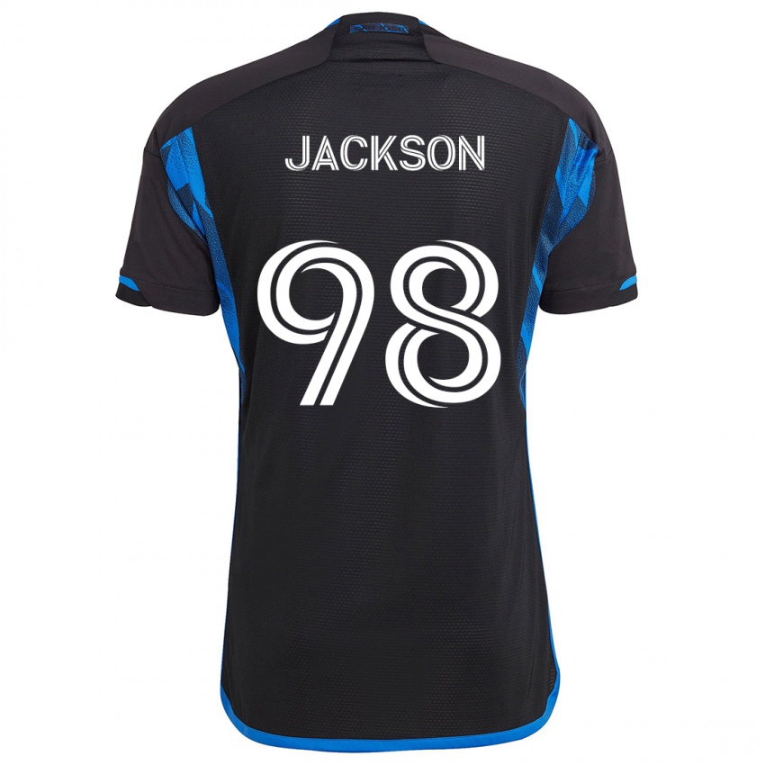 Criança Camisola Jacob Jackson #98 Azul Preto Principal 2024/25 Camisa