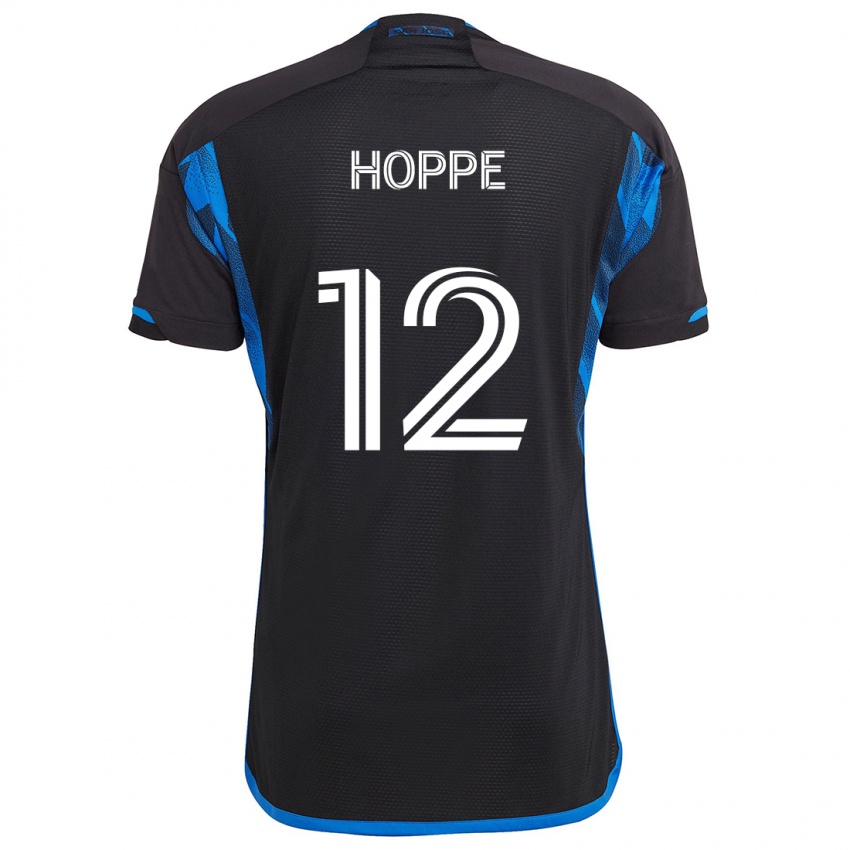 Criança Camisola Matthew Hoppe #12 Azul Preto Principal 2024/25 Camisa