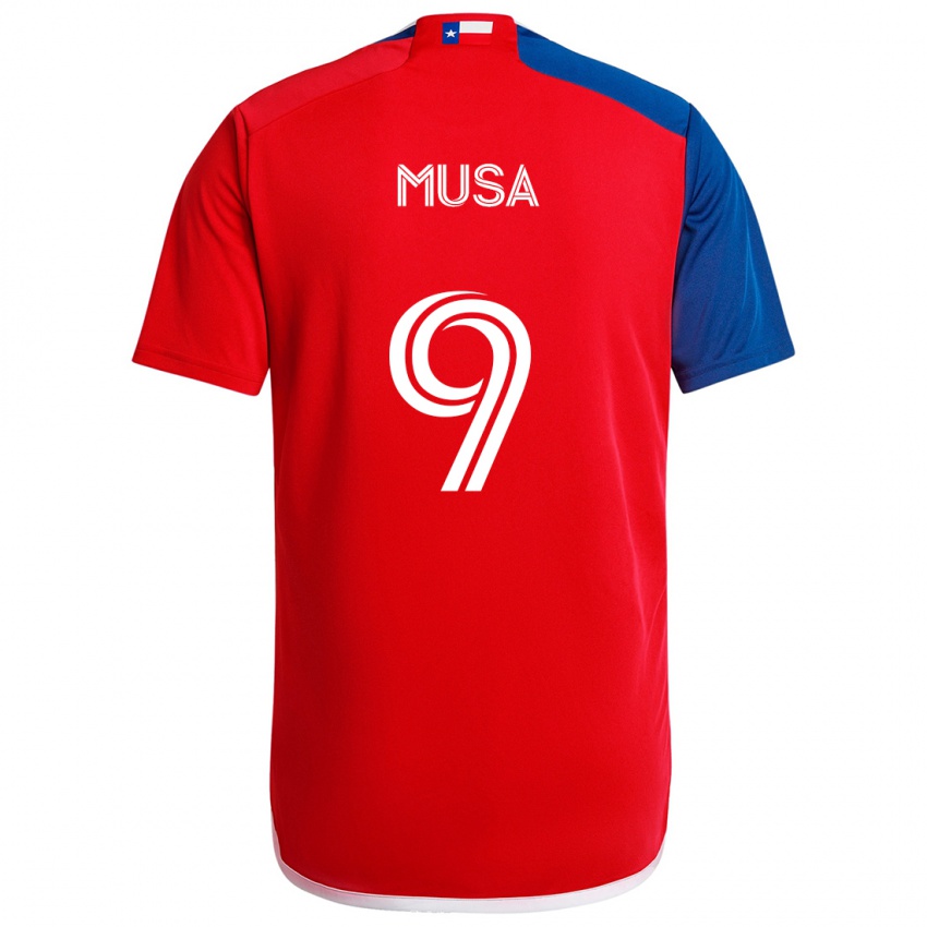 Criança Camisola Petar Musa #9 Azul Vermelho Principal 2024/25 Camisa