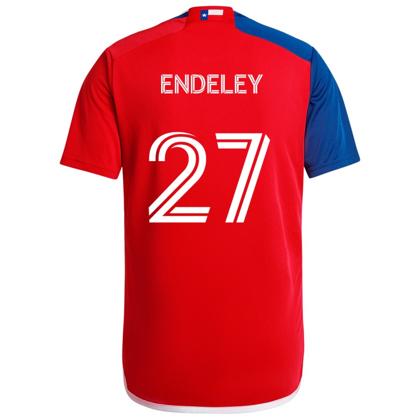 Criança Camisola Herbert Endeley #27 Azul Vermelho Principal 2024/25 Camisa