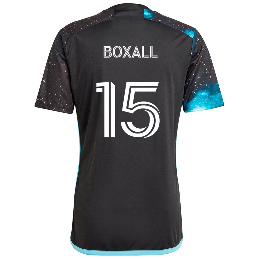 Criança Camisola Michael Boxall #15 Preto Azul Principal 2024/25 Camisa